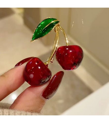 XSB236 - Cherry Drop Saree Brooch